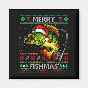 Íman Feliz Peixes Natal P Peixes Pescaria Natal Ugly Na