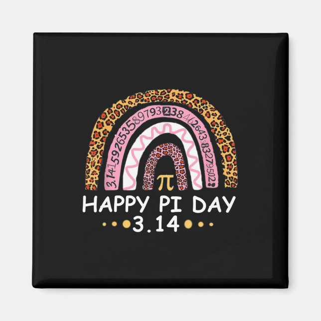 Íman Feliz Pi Day - Engraçado Professor de Matemática M (Frente)