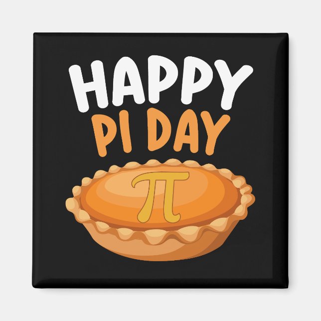 Íman Feliz Pi Day Pie Matemática Matemática Arco-Íris (Frente)