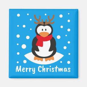 Íman Feliz Pinguim de Natal