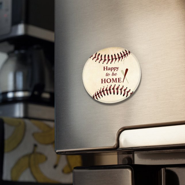 Íman Feliz por ser a Rua do Baseball em Casa (Criador carregado)