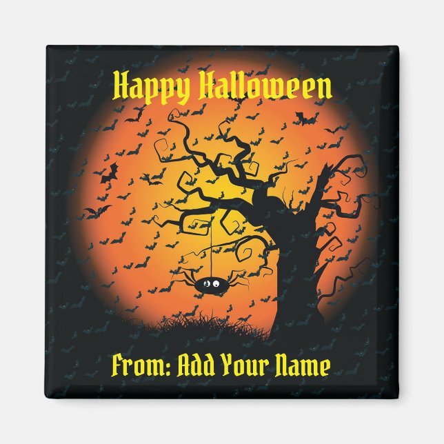 Íman Feliz Presente de Halloween Interessante (Frente)