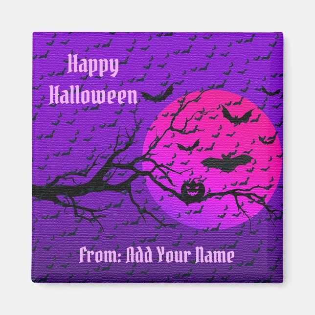 Íman Feliz Presente de Halloween Interessante (Frente)