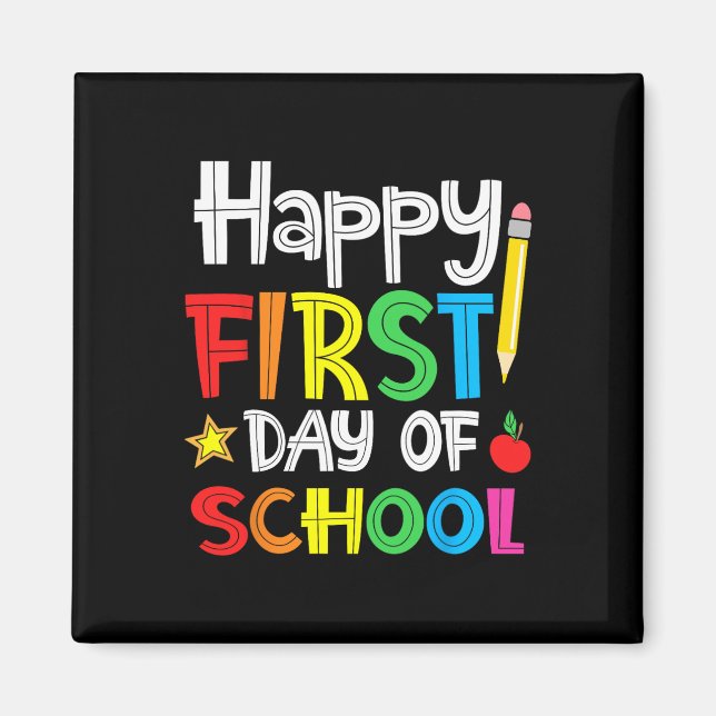 Íman Feliz primeiro dia de boas-vindas à escola (Frente)
