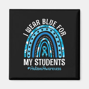 Íman Feliz Professor Eu Visto Azul Para Meus Estudantes