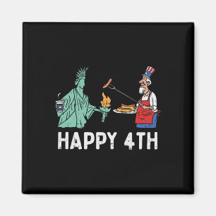 Íman Feliz Quarto Estátua da Liberdade Tio Sam Divertid