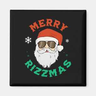 Íman Feliz Rizzmas Engraçado Natal Papai Noel
