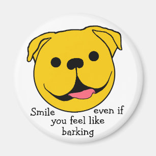 Íman Feliz Rosto Cachorro