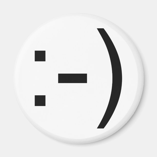Íman Feliz rosto emoticon! (Frente)