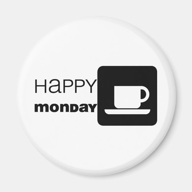 Íman Feliz segunda-feira Humor! (Frente)