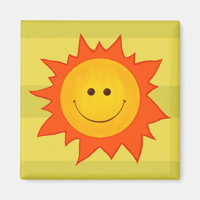 Íman Feliz Sol Sorridente (Frente)