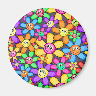 Íman Feliz Sorriso de Flores de Primavera
