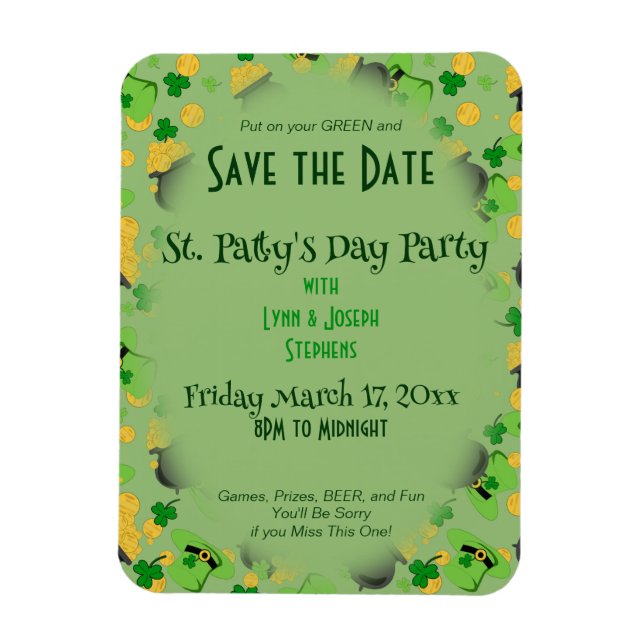 Íman Feliz Sorte para os Irlandeses (Vertical)