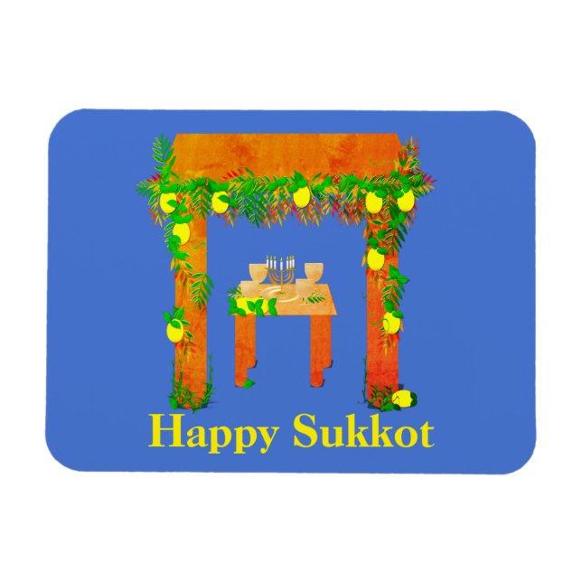 Íman Feliz Sukkot, Personalizado (Horizontal)
