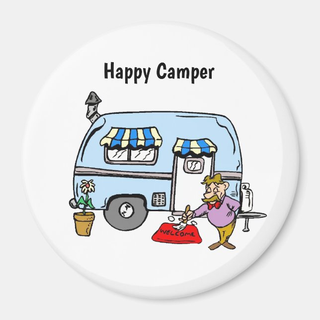 Íman Feliz Trailer de Camper (Frente)