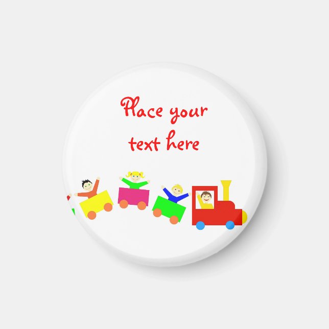 Íman Feliz trem infantil (Frente)