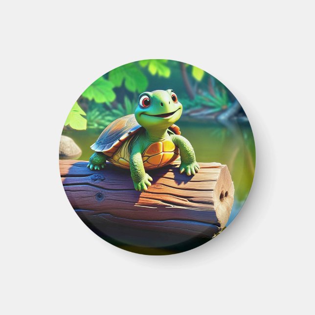 Íman Feliz Turtle Magnet (Frente)
