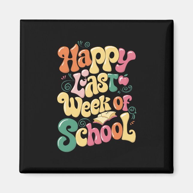 Íman Feliz Última Semana De Aula Professores Alunos Gro (Frente)
