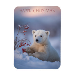 Íman Feliz Urso de Natal