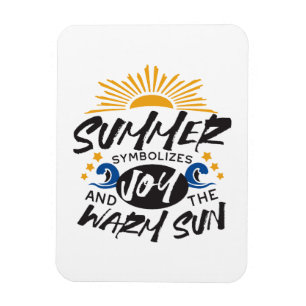 Íman Feliz Verão - Citação Quente do Sol