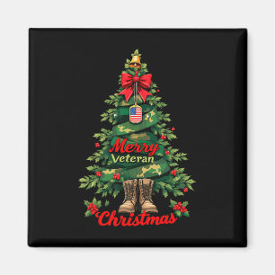 Íman Feliz Veterano Árvore de Natal Correspondência da