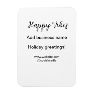 Íman Feliz vibes cartões de natal de Natal