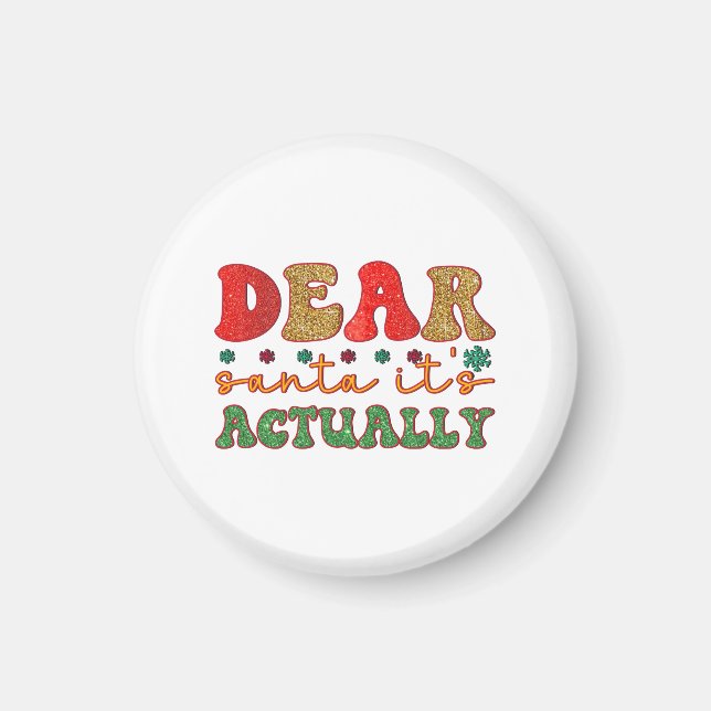 Íman Feliz Xmas Caros Papais noeis É Na Verdade (Frente)