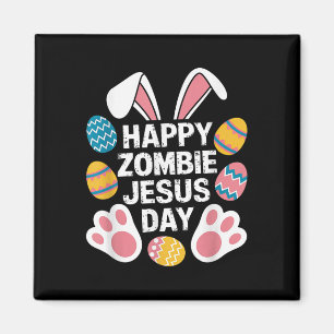 Íman Feliz Zombie Jesus Páscoa Zombie