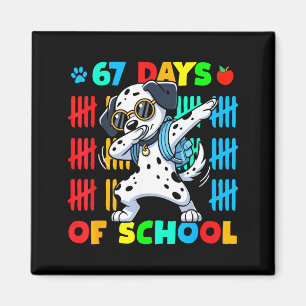 Íman Felizes 67 Dias Escola Cachorro Fofo 67 Dias Mais