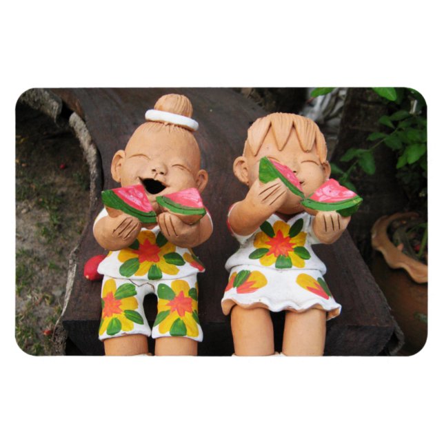 Íman Felizes Amigos da Melancia (Horizontal)