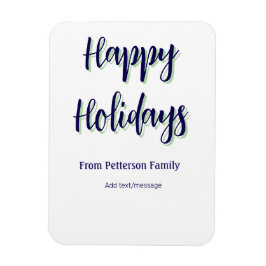 Íman Felizes feriados azuis na moda