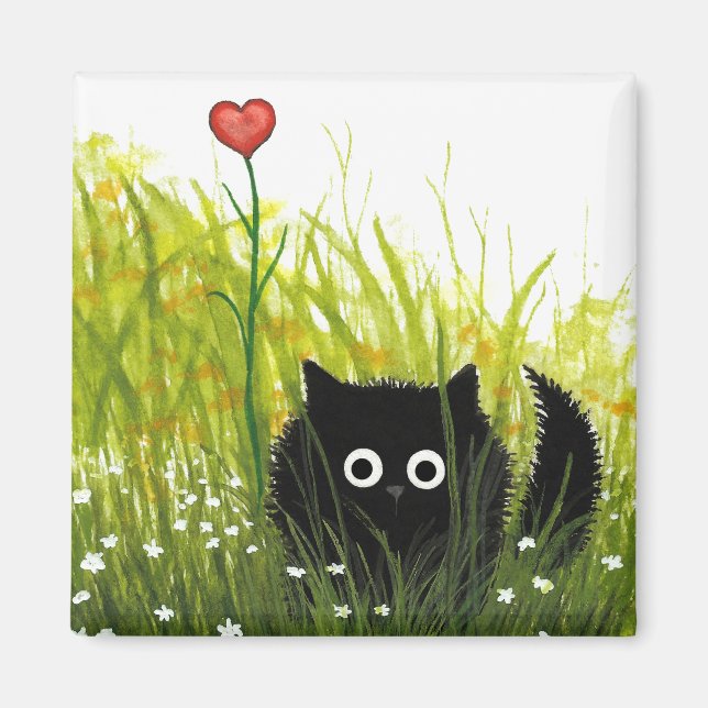 Íman Felpudo Black Cat One Love Bihrle (Frente)