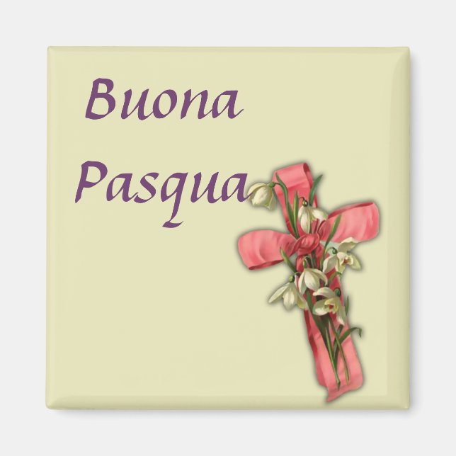 Íman Felz pascoa Italiano - Buona Pasqua (Frente)