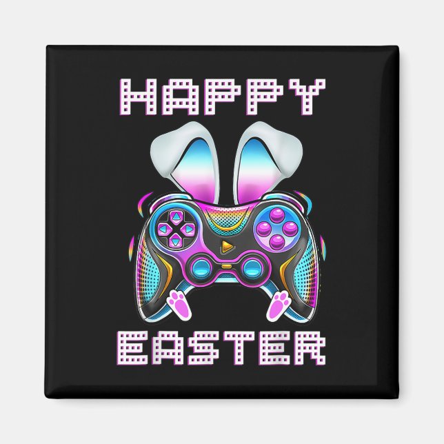 Íman Felz pascoa Video Game Controller Engraçado Gamer  (Frente)