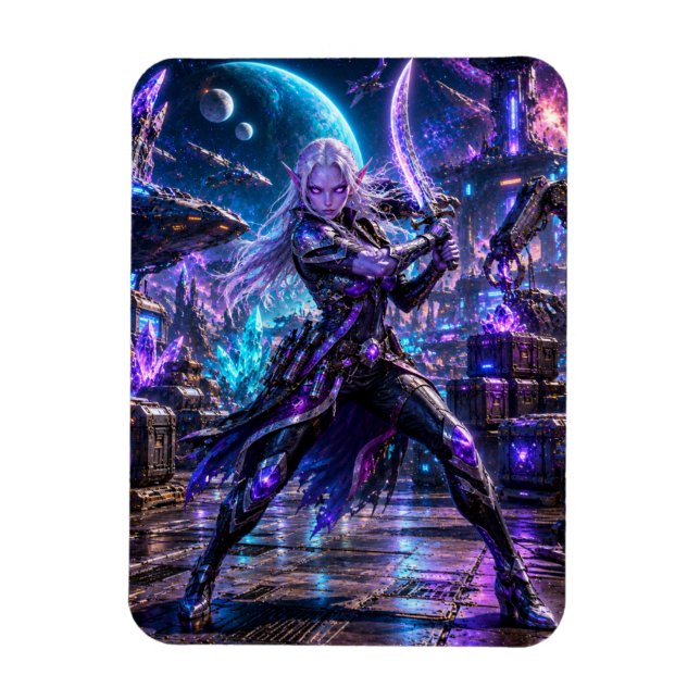 Íman Female Space Pirate — Alien Duelist (Vertical)