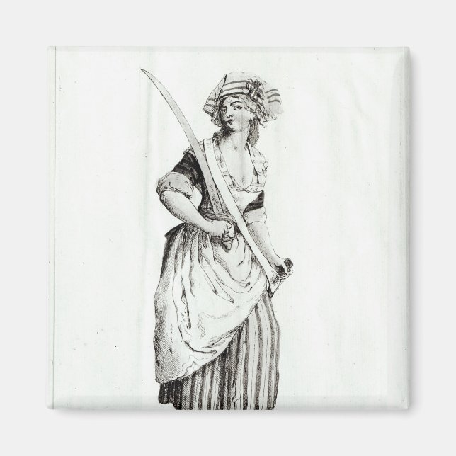 Íman Feminino Sans-Culotte, 1792 (Frente)