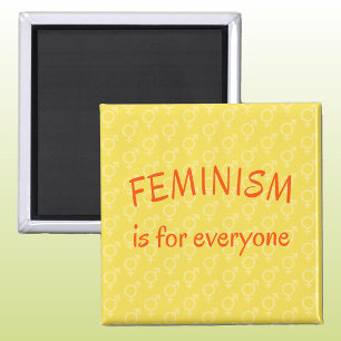 Íman Feminismo para todos amarelo brilhante