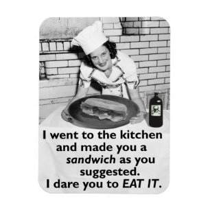 Íman Feminista Engraçada Me Torne Um Sanduíche