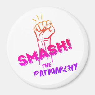 Íman feminista - Esmague o Patriarcado - colorido