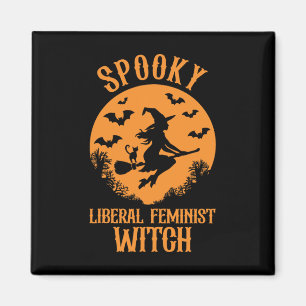 Íman Feminista Liberal Witist Vintage Halloween