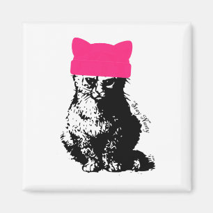 Íman Feminista Resiste Gato Senhora Rosa Fica Desagradá