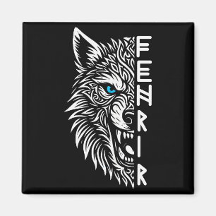 Íman Fenrir Lobo Viking de Odin Nórdico Viking Celta Fe