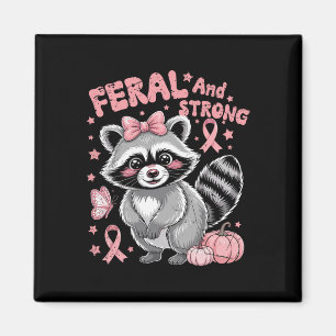 Íman Feral E Forte Cancer De Fita Rosa De Fita Rótula