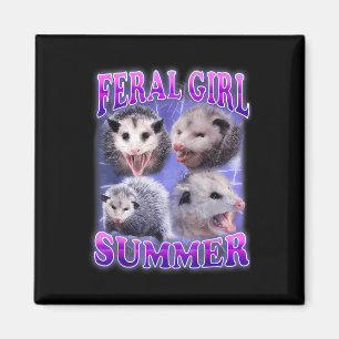 Íman Feral Girl Summer Ogambm Meme Engraçado