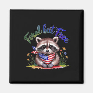 Íman Feral, Mas Grátis Raccoon 4 De Julho Mulheres Pa