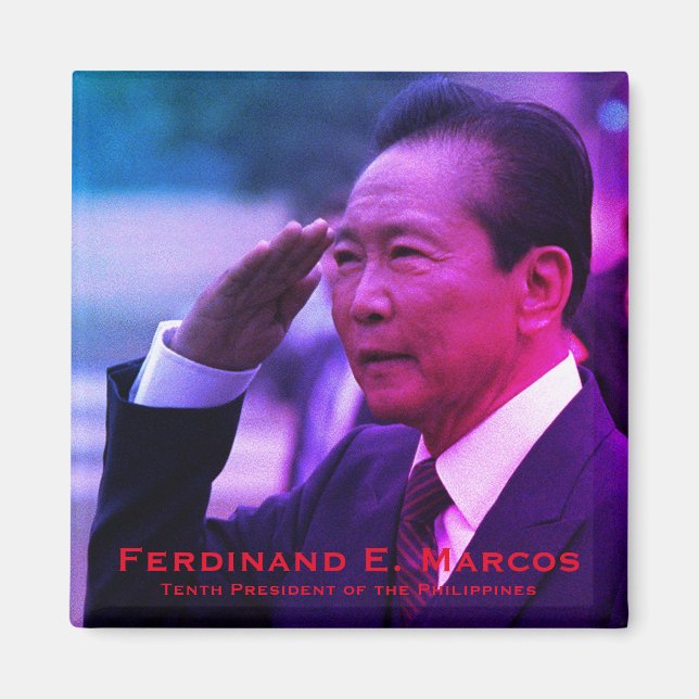 Íman Ferdinand Marcos, Décimo Presidente das Filipinas (Frente)