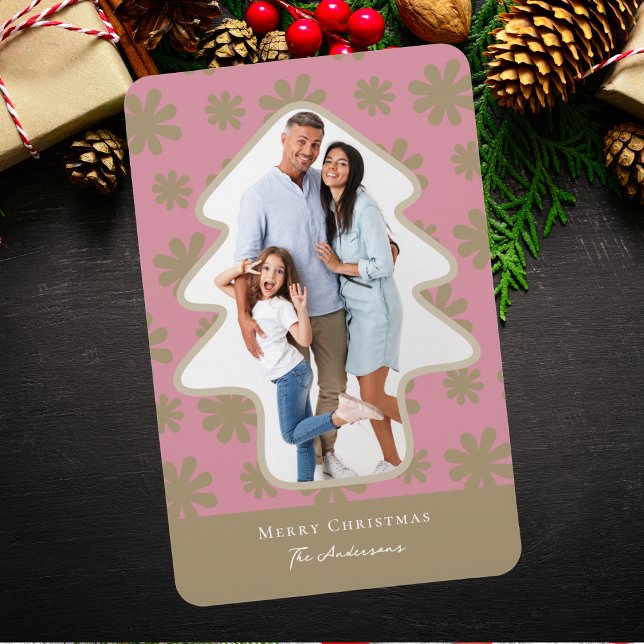 Íman Feriado de Fotografia em Forma de Árvore Floral Ro (Criador carregado)