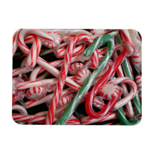 Íman Feriado de Natal Candy Canes and Peppermints