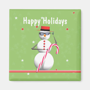 Íman Feriado de Natal Snowman