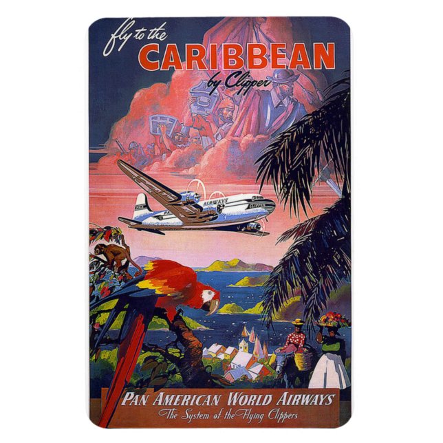 Íman Feriado de praia no mar Caribe (Vertical)